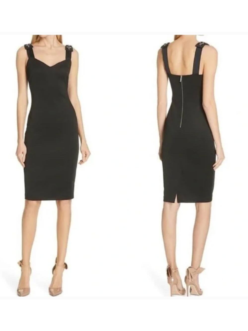 Ted Baker London Nancila Bow Ribbon Jewel Strap Sheath Dress Size 4 US 10